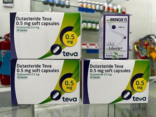 画像1: デュタステリド・テバ 0.5mg（Dutasteride teva 0.5mg）30錠×3箱とミノックス5（Minox5）1ボトルのお買い得セット (1)